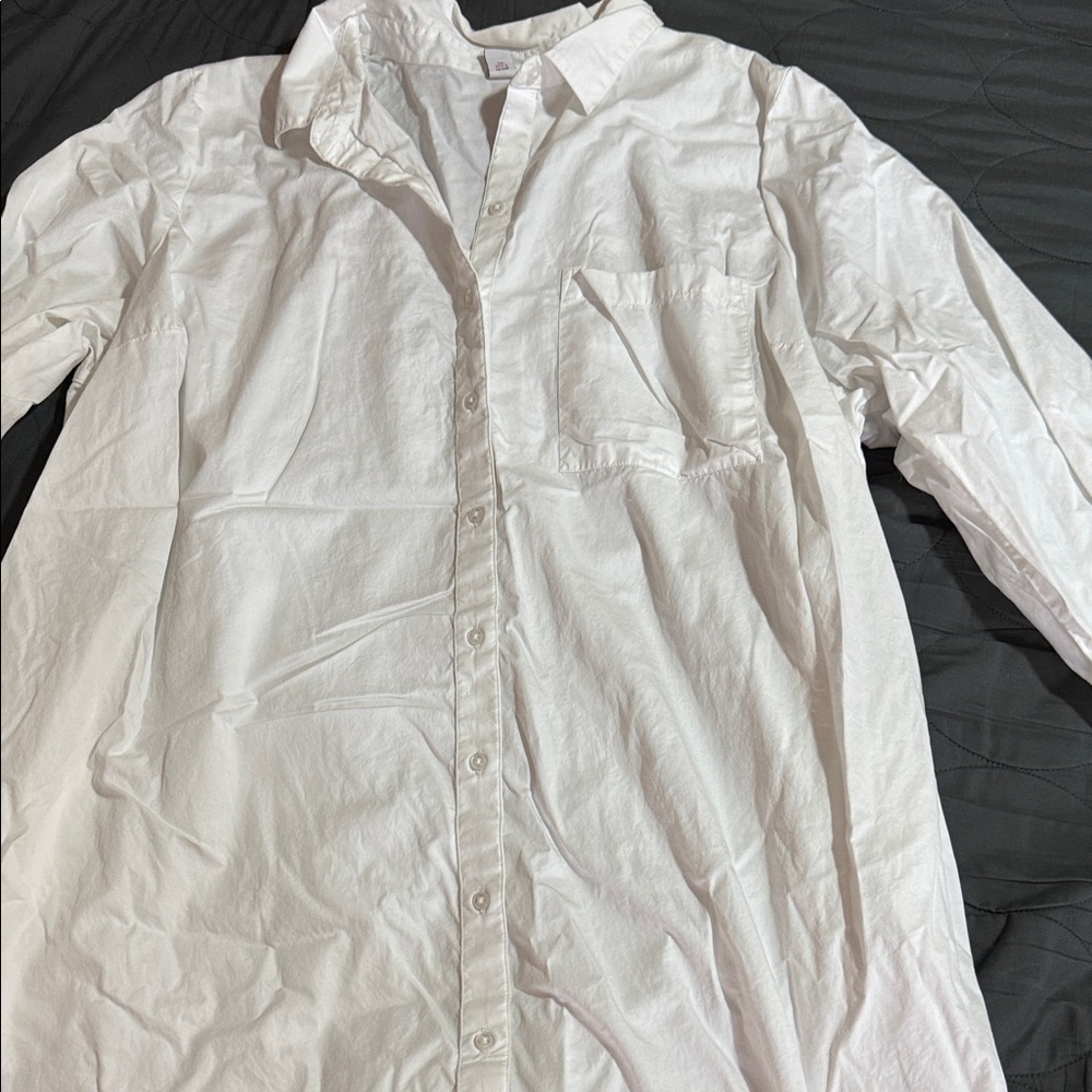 Old Navy White Long Sleeve Dress